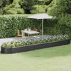 vidaXL Lit surélevé de jardin Acier galvanisé Anthracite