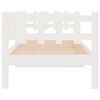 vidaXL Lit de jour sans matelas blanc 90x190 cm bois de pin massif
