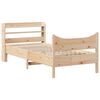 vidaXL Cadre de lit avec t&ecirc;te de lit 90x190 cm bois de pin massif