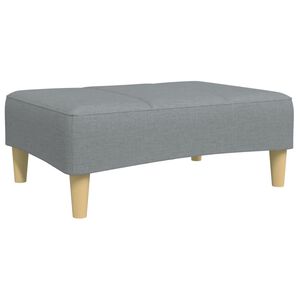 vidaXL Repose-pied gris clair 77x55x31 cm tissu
