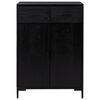 vidaXL Étagère à chaussures Noir 75x40x110 cm Bois pin massif