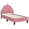 vidaXL Cadre de lit pour tout-petit avec tête de lit Rose 70 x 140 cm