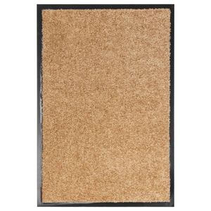 vidaXL Paillasson lavable Cr&egrave;me 40x60 cm