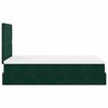 vidaXL Cadre de lit ottoman avec matelas vert fonc&eacute; 120x190 cm velours