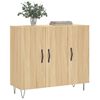vidaXL Buffet chêne sonoma 90x34x80 cm bois d'ingénierie