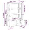 vidaXL Buffet Bois ancien 30 x 80 x 119.5 cm Bois d'ing&eacute;nierie