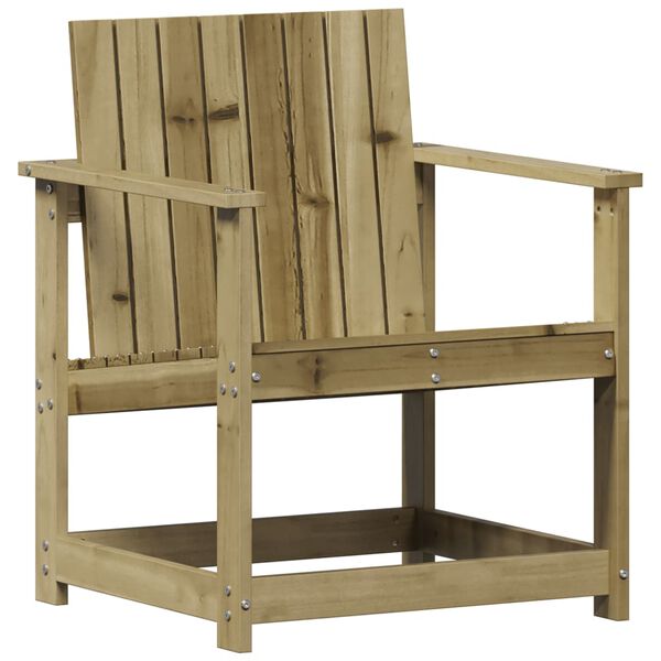 vidaXL Chaise de jardin 62x56x77 cm bois de pin impr&eacute;gn&eacute;