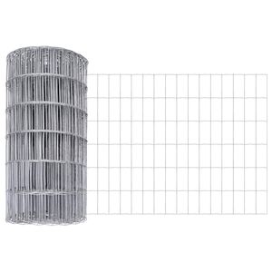 vidaXL Clôture Euro Argent 0.6 x 10 m