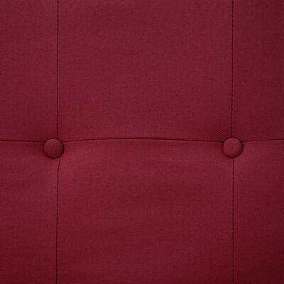 vidaXL Canapé-lit avec accoudoir Rouge bordeaux Polyester