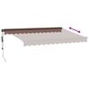 vidaXL Auvent r&eacute;tractable automatique marron 350x250 cm