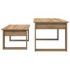 vidaXL Ensemble de tables basses 2 pcs Ch&ecirc;ne artisanal