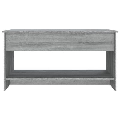 vidaXL Table basse Sonoma gris 102x50x52,5 cm Bois d'ingénierie