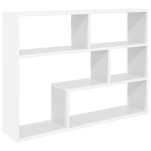 vidaXL &Eacute;tag&egrave;re Murale Montage mural Blanc 95 x 20 x 69,5 cm