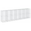 vidaXL Panier gabion avec couvercle 650x100x200 cm fer galvanis&eacute;