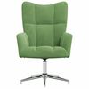 vidaXL Chaise de relaxation Vert clair Velours