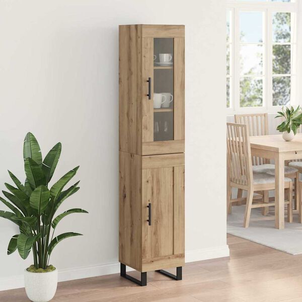 vidaXL Haut Armoire Ch&ecirc;ne artisanal 34,5 x 34 x 180 cm