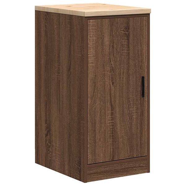 vidaXL Armoire de rangement de garage chêne marron 40x51x85cm bois pin