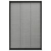 vidaXL Moustiquaire pliss&eacute;e pour fen&ecirc;tre Aluminium Anthracite 80x160cm
