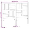 vidaXL T&ecirc;te de lit cire marron 135 cm bois massif de pin