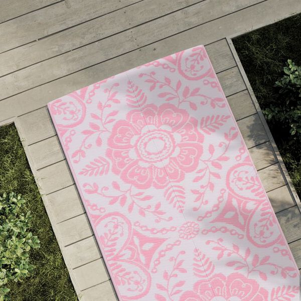 vidaXL Tapis d'extérieur ARAKIL rose 80 x 250 cm PP