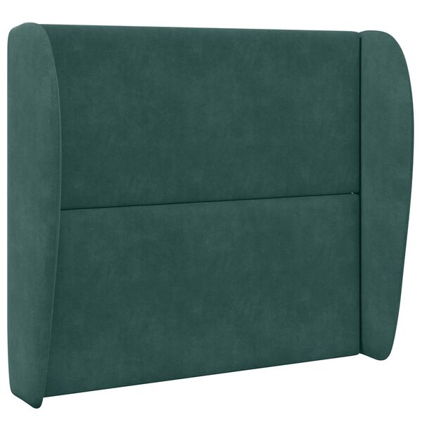 vidaXL Oreille de t&ecirc;te de lit Vert 80 x 23 x 6 cm Velours