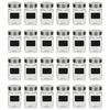 vidaXL Pots de conservation avec autocollant 24 pcs 300 ml