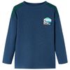 Sweatshirt gaufré pour enfants bleu marine 92