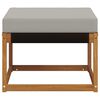 vidaXL Pouf d'Ext&eacute;rieur Bois d'acacia massif et tissu Textil&egrave;ne