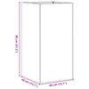 vidaXL Jardini&egrave;re rouill&eacute; 40x40x80 cm acier inoxydable