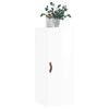 vidaXL Armoire murale blanc brillant 34,5x34x90 cm