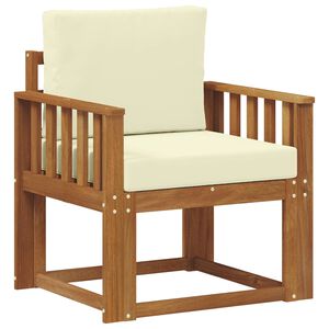 vidaXL Canap&eacute; d&rsquo;ext&eacute;rieur Bois d'acacia massif et polyester Naturel