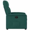 vidaXL Fauteuil inclinable Vert fonc&eacute; Tissu