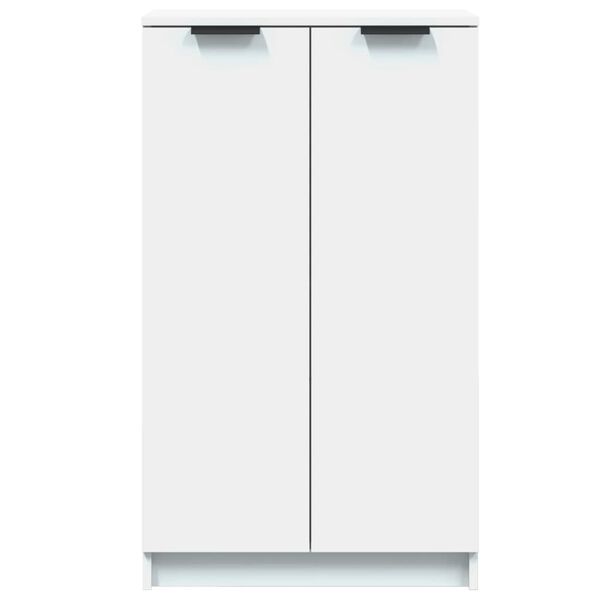 vidaXL Armoire à chaussures Blanc 59x35x100,5 cm Bois d'ingénierie
