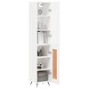 vidaXL Buffet haut Blanc 34,5x34x180 cm Bois d'ingénierie