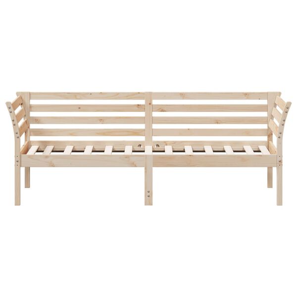 vidaXL Lit de jour sans matelas 75x190 cm bois de pin massif