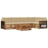 vidaXL Ensemble de canap&eacute;s d'ext&eacute;rieur 6 pcs Naturel et Beige