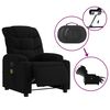 vidaXL Fauteuil de massage inclinable &eacute;lectrique Noir Tissu