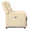 vidaXL Fauteuil Cr&egrave;me Tissu