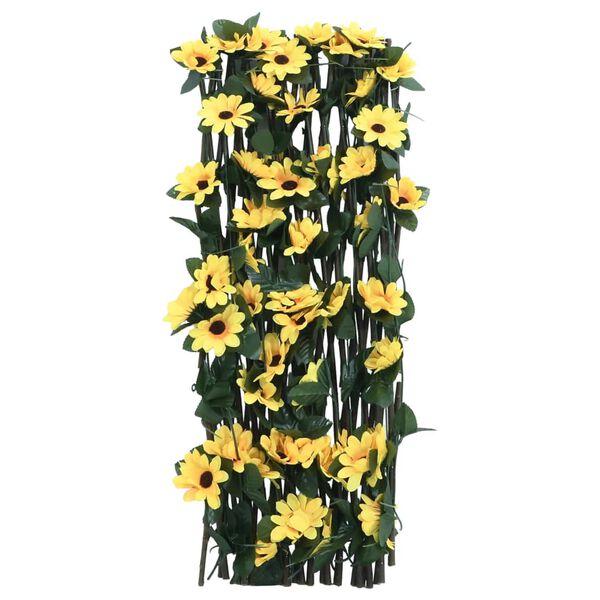 vidaXL&nbsp;Treillis de lierre artificiel extensible jaune 180x60 cm
