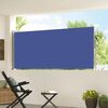 vidaXL Auvent lat&eacute;ral r&eacute;tractable 120 x 300 cm Bleu