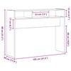 vidaXL Table console Ch&ecirc;ne noir 105 x 30 x 80 cm Bois d'ing&eacute;nierie