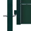 vidaXL Portail de cl&ocirc;ture en PVC et acier 100 x 164 cm vert