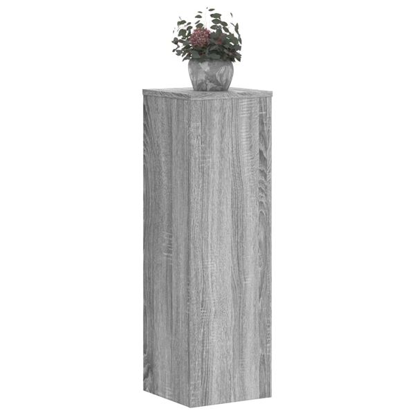 vidaXL Supports pour plantes 2 pcs sonoma gris bois d'ingénierie