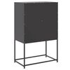 vidaXL Buffet haut noir 68,5x38,5x107 cm acier