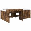 vidaXL Lit haut pour enfants avec bureau Ch&ecirc;ne fum&eacute; Bois d'ing&eacute;nierie