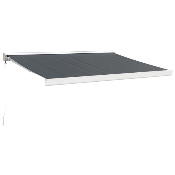 vidaXL Auvent r&eacute;tractable anthracite 3x2,5 m tissu et aluminium