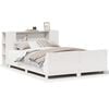 vidaXL Cadre de lit sans matelas blanc 150x200 cm bois de pin massif