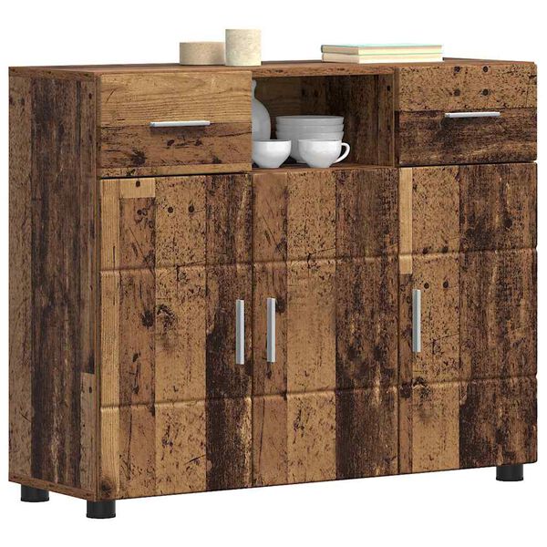 vidaXL Cabinet en Bois avec tiroir Bois ancien 88,5 x 30,5 x 73 cm