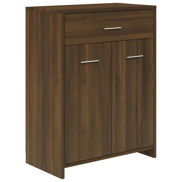 vidaXL Armoire de bain Ch&ecirc;ne marron 60x33x80 cm Bois d'ing&eacute;nierie
