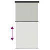 vidaXL Auvent latéral de balcon 125x250 cm Gris